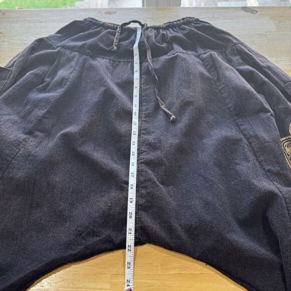 Kathmandu Imports Harem Pants Festival Drop Crotch Fairy Grunge Rave Hippy EUC - Picture 9 of 11
